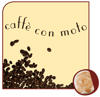 Logo caffè con moto