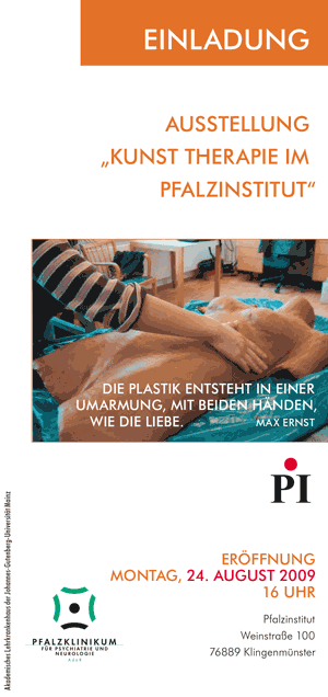 Einladung zur Ausstellung der Kunsttherapie am Pfalzinstitut